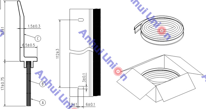 Rotary Heat Exchanger Brush Seal Drawing