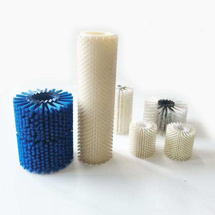 Ensemble d'agrafes brosses cylindriques